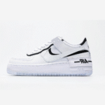 NIKE AIR FORCE ONE SHADOW BLACK AND WHITE