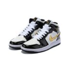 AIR JORDAN 1 NEGRAS Y DORADAS - Imagen 2