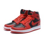 AIR JORDAN 1 ROJAS Y NEGRAS CUERO - Imagen 2