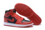 AIR JORDAN 1 ROJAS Y NEGRAS CUERO - Imagen 3